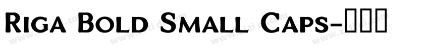 Riga Bold Small Caps字体转换 Riga Bold Small Caps字体转换